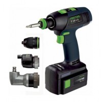 FESTOOL T15+3 Li 3.0 Plus gręžtuvas - suktuvas 2x5.2Ah